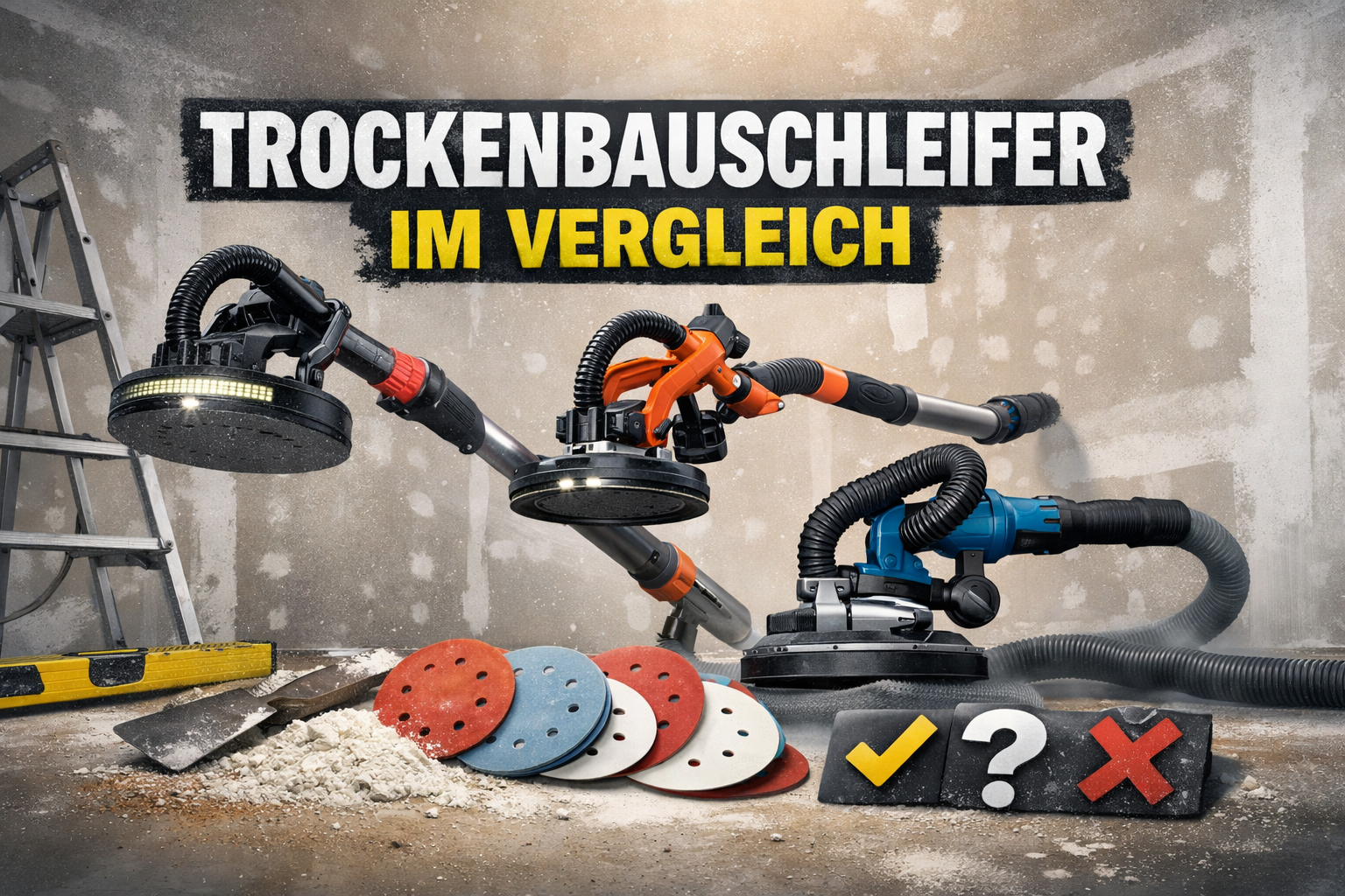 Deckenschleifer-Vergleich 2025: Bosch, Einhell, Stanley & Flex im Vergleich