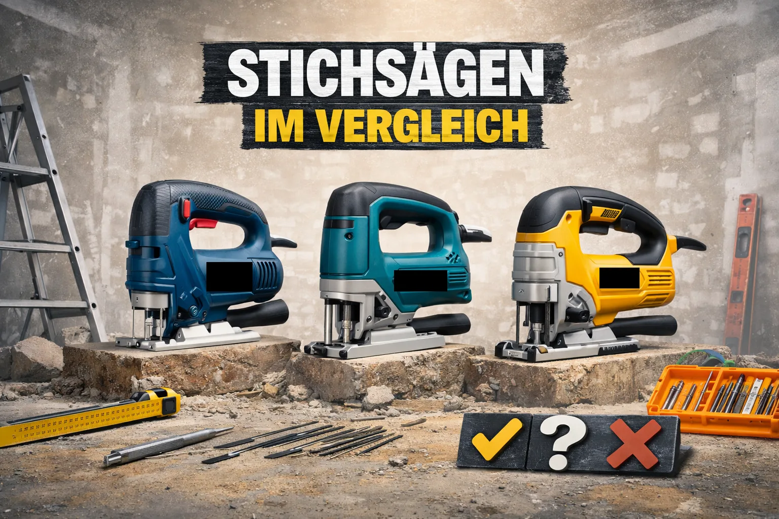 Stichsäge-Vergleich 2025: Metabo, Bosch & DeWalt im Vergleich